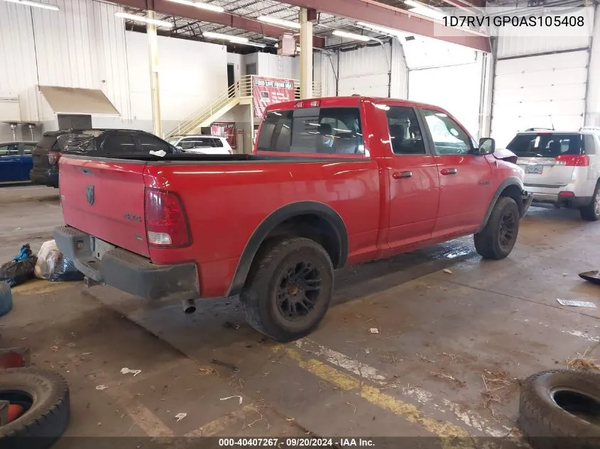 1D7RV1GP0AS105408 2010 Dodge Ram 1500 Slt/Sport/Trx