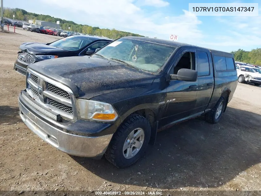 2010 Dodge Ram 1500 Slt/Sport/Trx VIN: 1D7RV1GT0AS147347 Lot: 40408912