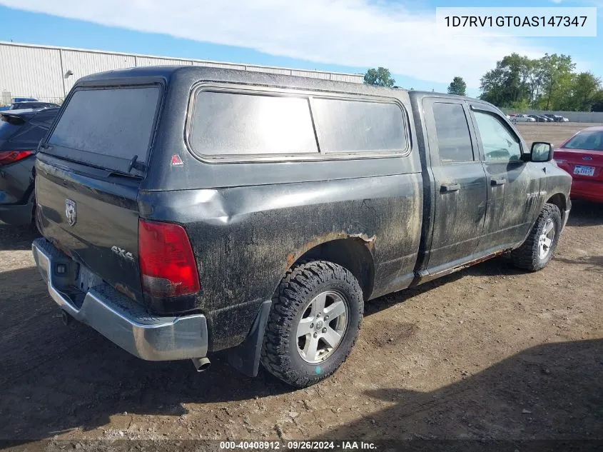 2010 Dodge Ram 1500 Slt/Sport/Trx VIN: 1D7RV1GT0AS147347 Lot: 40408912