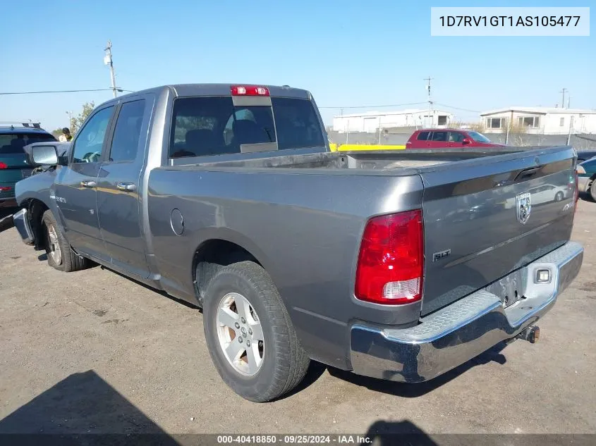 2010 Dodge Ram 1500 Slt/Sport/Trx VIN: 1D7RV1GT1AS105477 Lot: 40418850