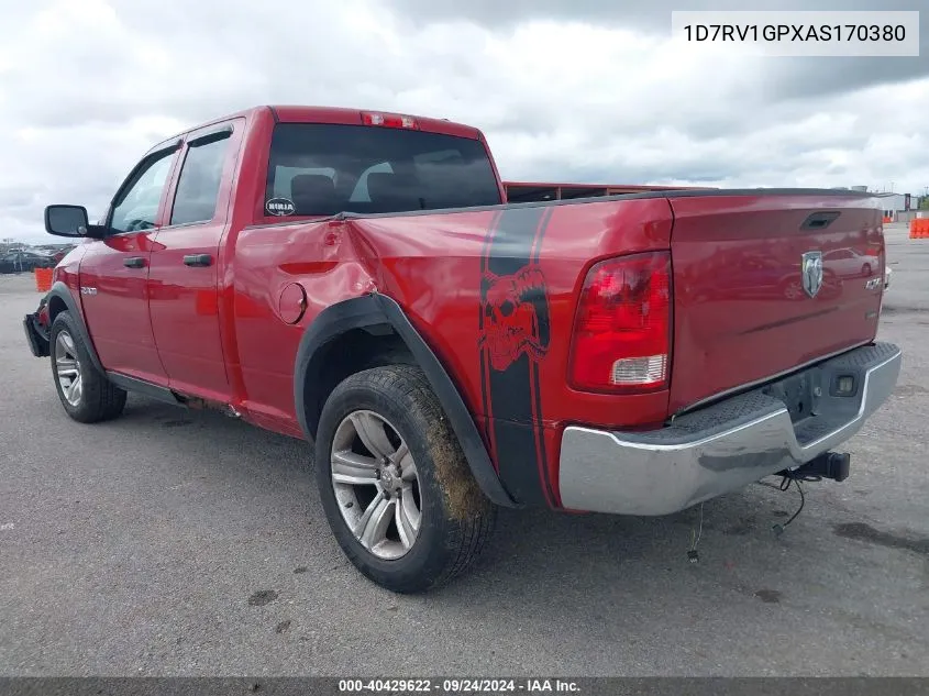 1D7RV1GPXAS170380 2010 Dodge Ram 1500 St