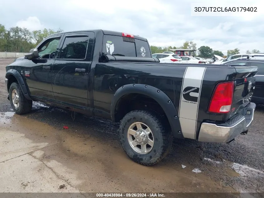 2010 Dodge Ram 2500 VIN: 3D7UT2CL6AG179402 Lot: 40438984