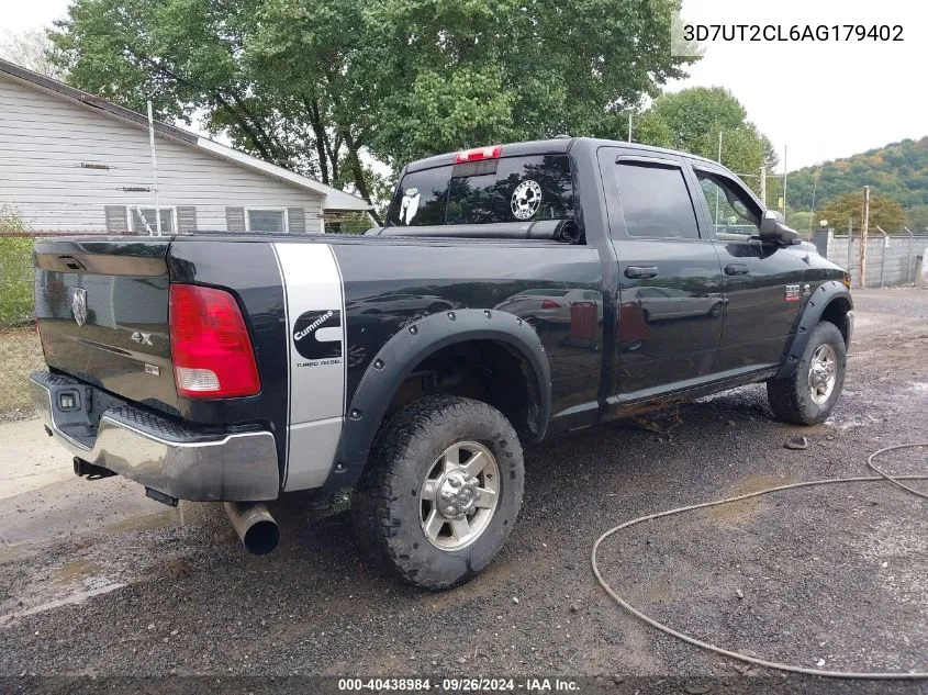 2010 Dodge Ram 2500 VIN: 3D7UT2CL6AG179402 Lot: 40438984