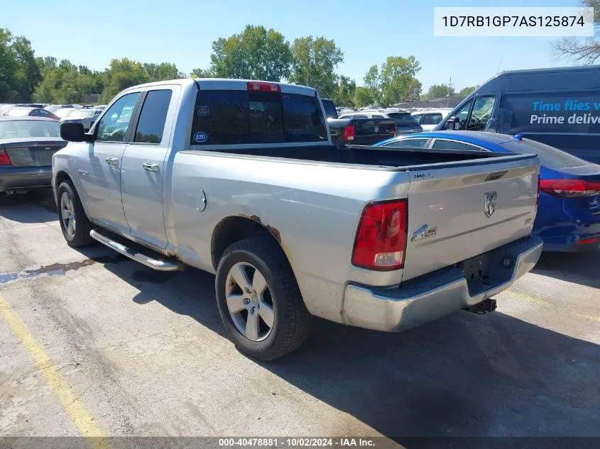 2010 Dodge Ram 1500 Slt/Sport/Trx VIN: 1D7RB1GP7AS125874 Lot: 40478881