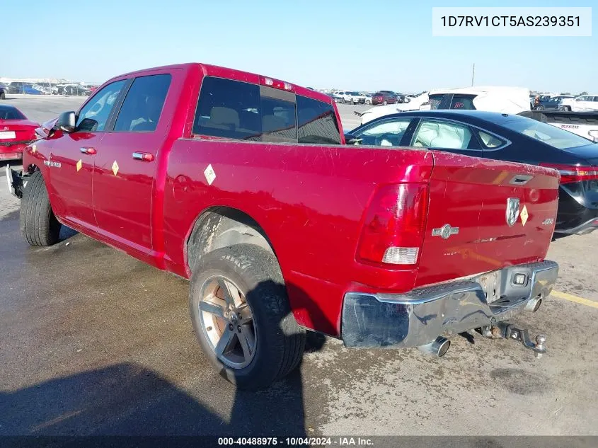 2010 Dodge Ram 1500 Slt/Sport/Trx VIN: 1D7RV1CT5AS239351 Lot: 40488975