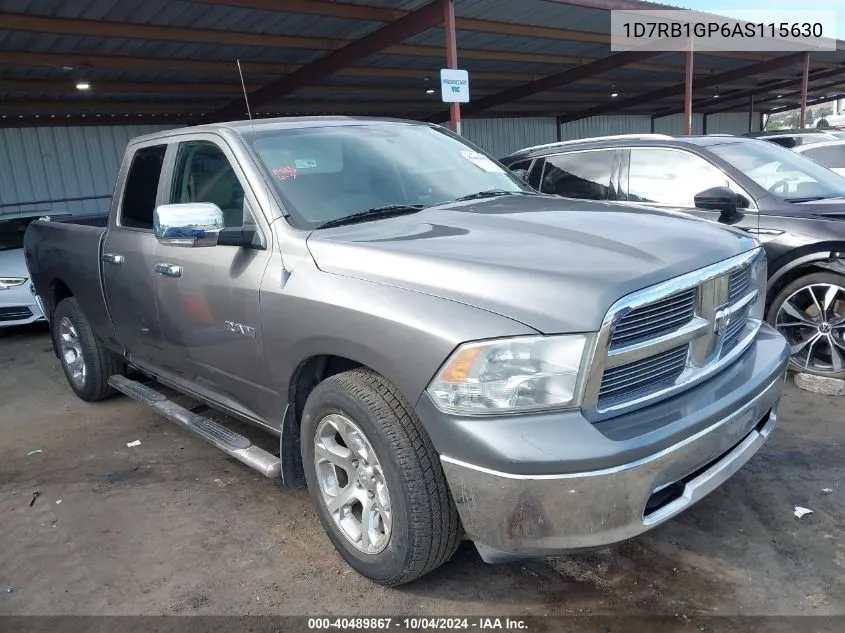 2010 Dodge Ram 1500 Slt/Sport/Trx VIN: 1D7RB1GP6AS115630 Lot: 40489867