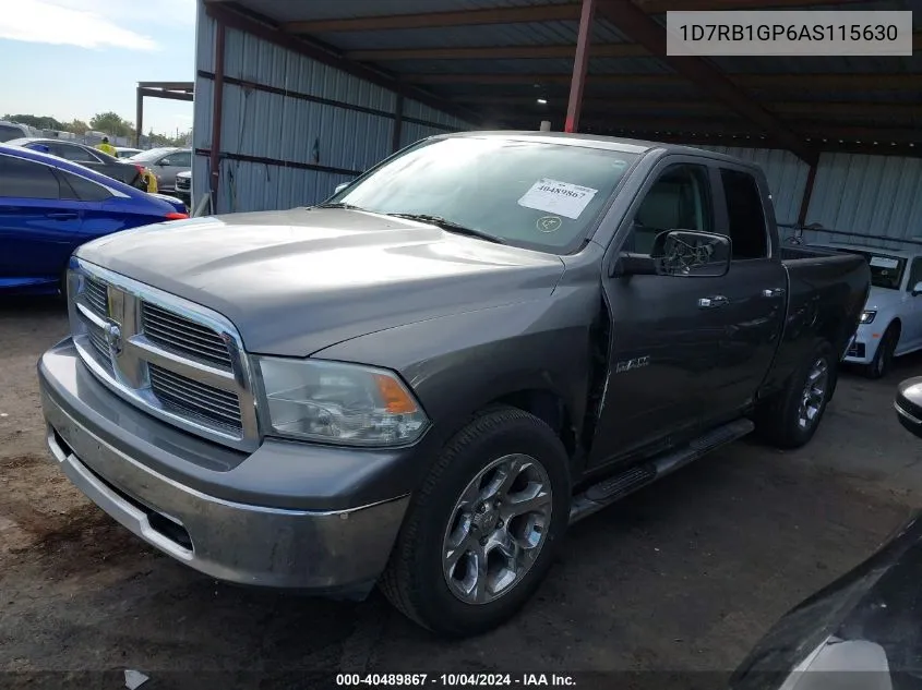 2010 Dodge Ram 1500 Slt/Sport/Trx VIN: 1D7RB1GP6AS115630 Lot: 40489867