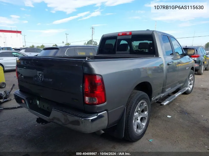 2010 Dodge Ram 1500 Slt/Sport/Trx VIN: 1D7RB1GP6AS115630 Lot: 40489867