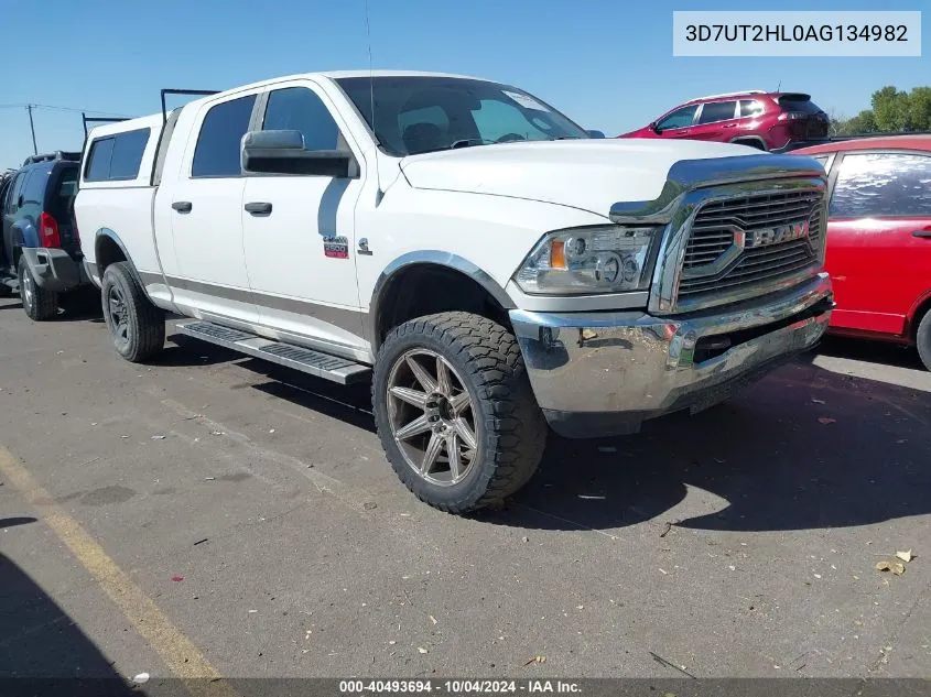 2010 Dodge Ram 2500 Slt VIN: 3D7UT2HL0AG134982 Lot: 40493694