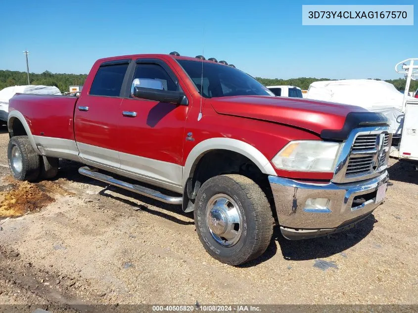 2010 Dodge Ram 3500 Laramie VIN: 3D73Y4CLXAG167570 Lot: 40505820