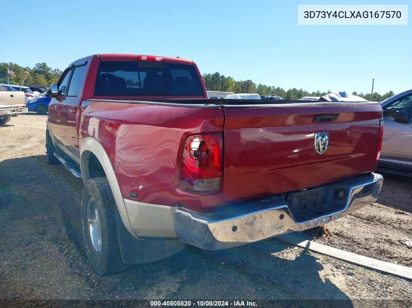 2010 Dodge Ram 3500 Laramie VIN: 3D73Y4CLXAG167570 Lot: 40505820