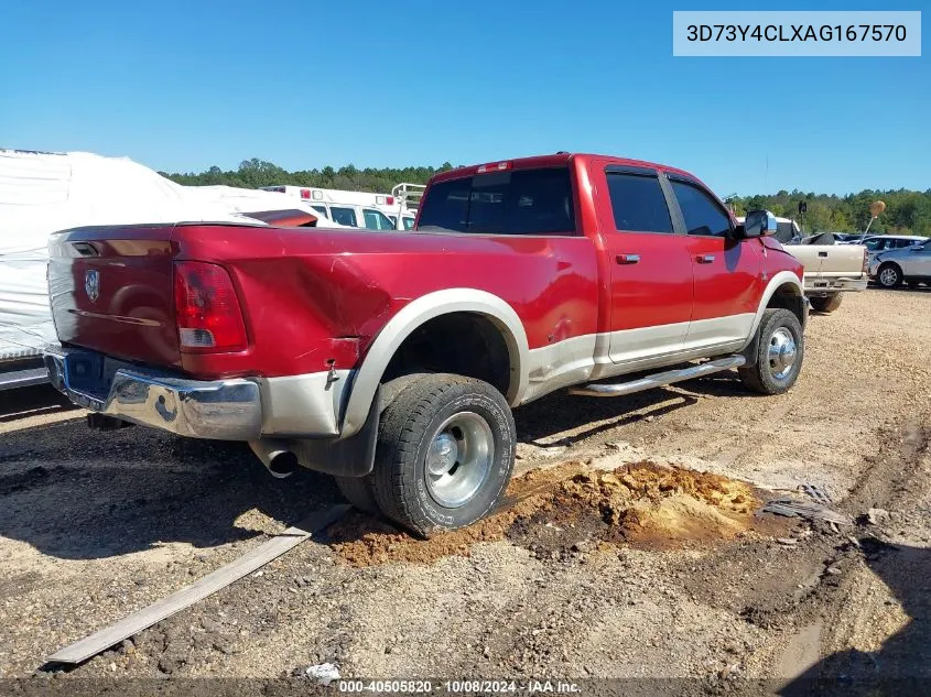 2010 Dodge Ram 3500 Laramie VIN: 3D73Y4CLXAG167570 Lot: 40505820