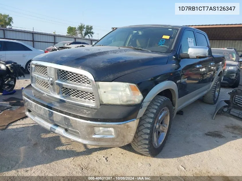 2010 Dodge Ram 1500 VIN: 1D7RB1CT7AS126347 Lot: 40531387