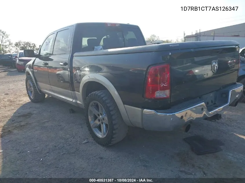 2010 Dodge Ram 1500 VIN: 1D7RB1CT7AS126347 Lot: 40531387