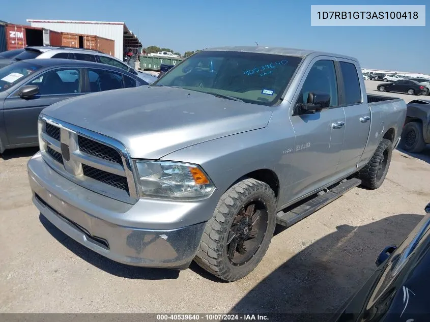 2010 Dodge Ram 1500 VIN: 1D7RB1GT3AS100418 Lot: 40539640