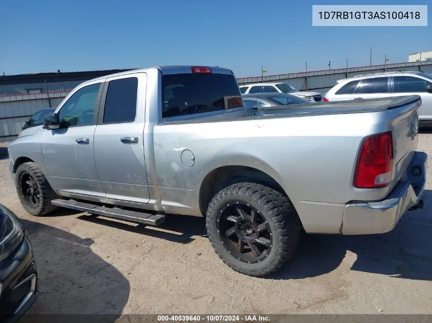 2010 Dodge Ram 1500 VIN: 1D7RB1GT3AS100418 Lot: 40539640