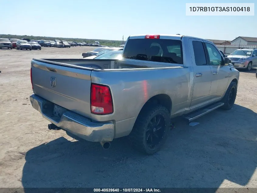 2010 Dodge Ram 1500 VIN: 1D7RB1GT3AS100418 Lot: 40539640