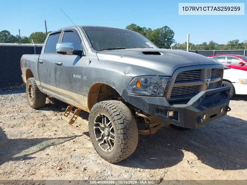 2010 Dodge Ram 1500 Slt/Sport/Trx VIN: 1D7RV1CT7AS259259 Lot: 40589389