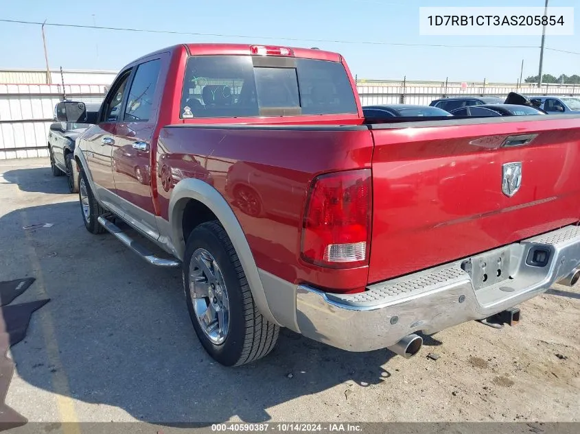 2010 Dodge Ram 1500 Laramie VIN: 1D7RB1CT3AS205854 Lot: 40590387