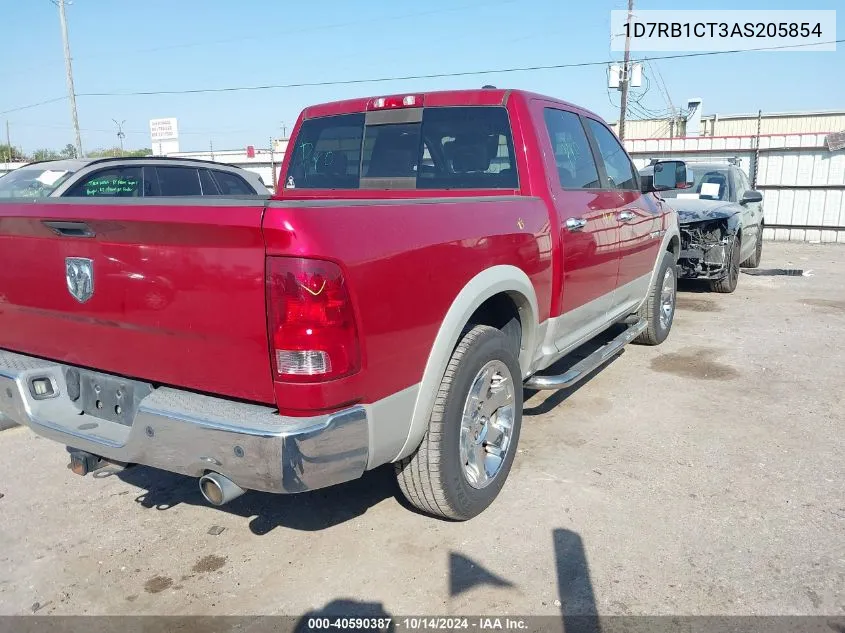 2010 Dodge Ram 1500 Laramie VIN: 1D7RB1CT3AS205854 Lot: 40590387