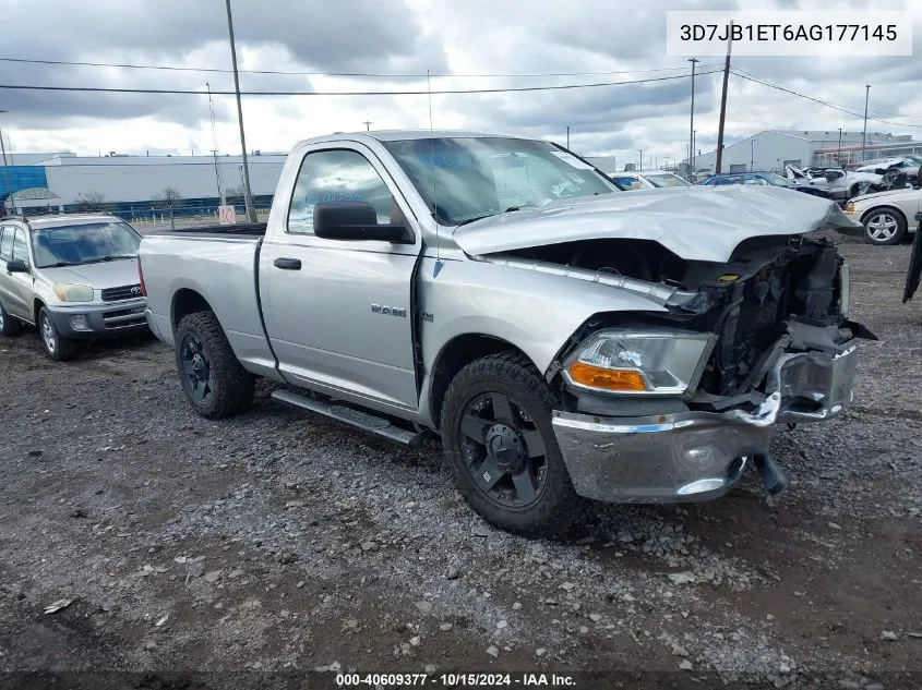 2010 Dodge Ram 1500 St VIN: 3D7JB1ET6AG177145 Lot: 40609377