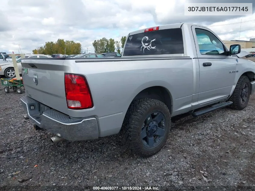 2010 Dodge Ram 1500 St VIN: 3D7JB1ET6AG177145 Lot: 40609377