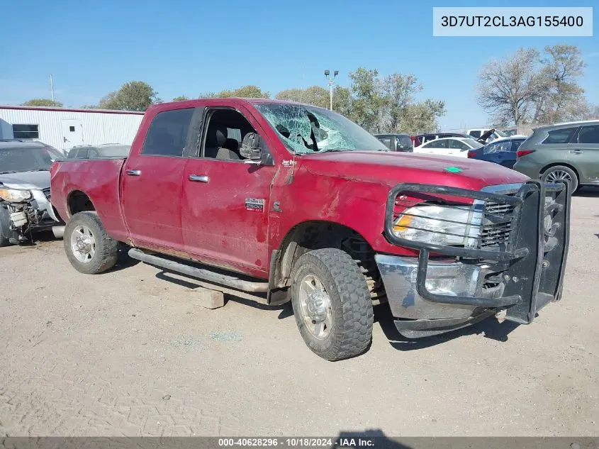 2010 Dodge Ram 2500 Slt VIN: 3D7UT2CL3AG155400 Lot: 40628296