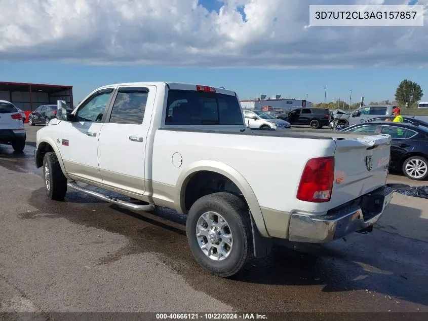 2010 Dodge Ram 2500 Laramie VIN: 3D7UT2CL3AG157857 Lot: 40666121