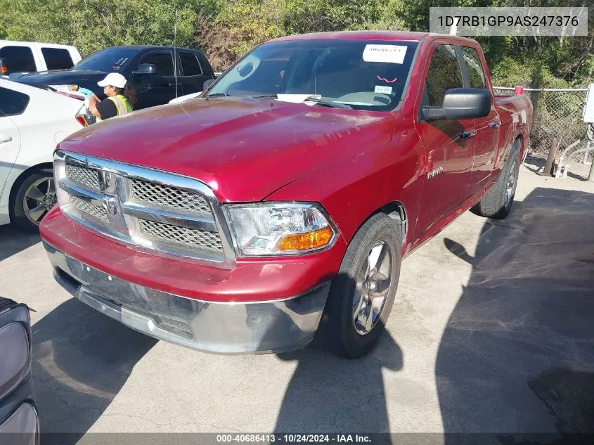 2010 Dodge Ram 1500 Slt/Sport/Trx VIN: 1D7RB1GP9AS247376 Lot: 40686413