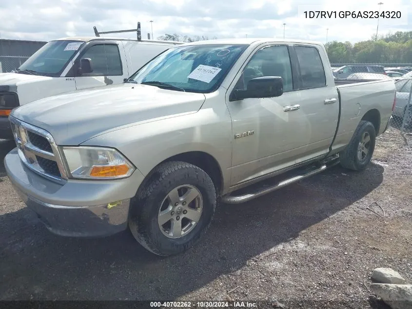 2010 Dodge Ram 1500 Slt/Sport/Trx VIN: 1D7RV1GP6AS234320 Lot: 40702262