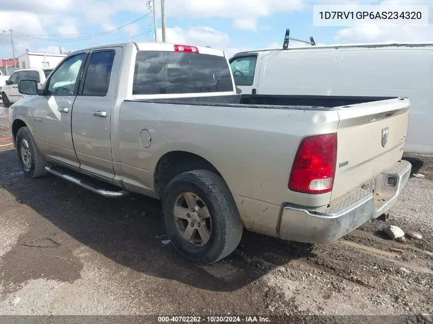 2010 Dodge Ram 1500 Slt/Sport/Trx VIN: 1D7RV1GP6AS234320 Lot: 40702262