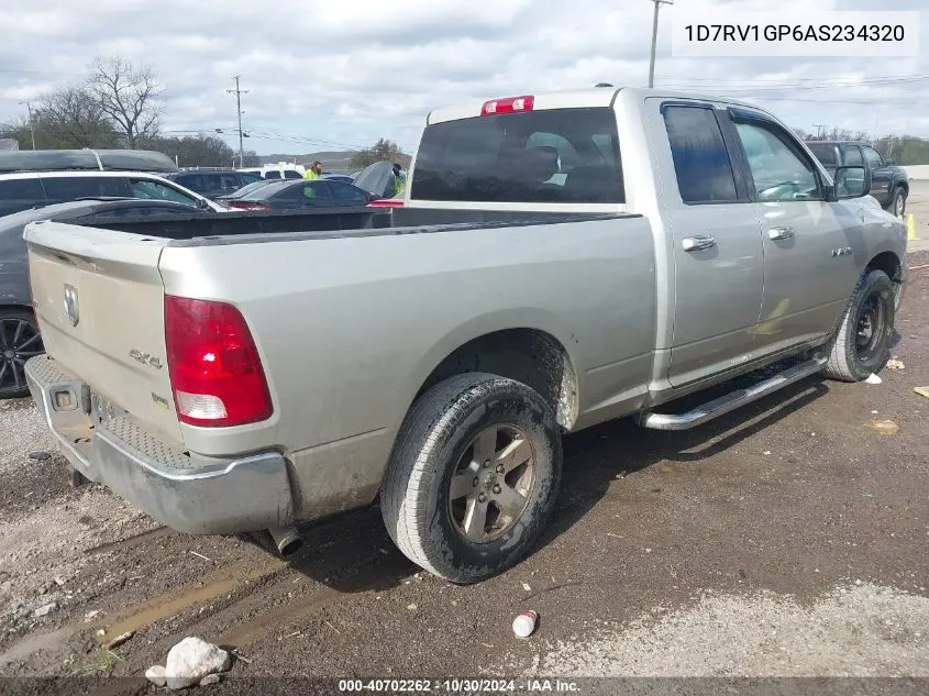 2010 Dodge Ram 1500 Slt/Sport/Trx VIN: 1D7RV1GP6AS234320 Lot: 40702262