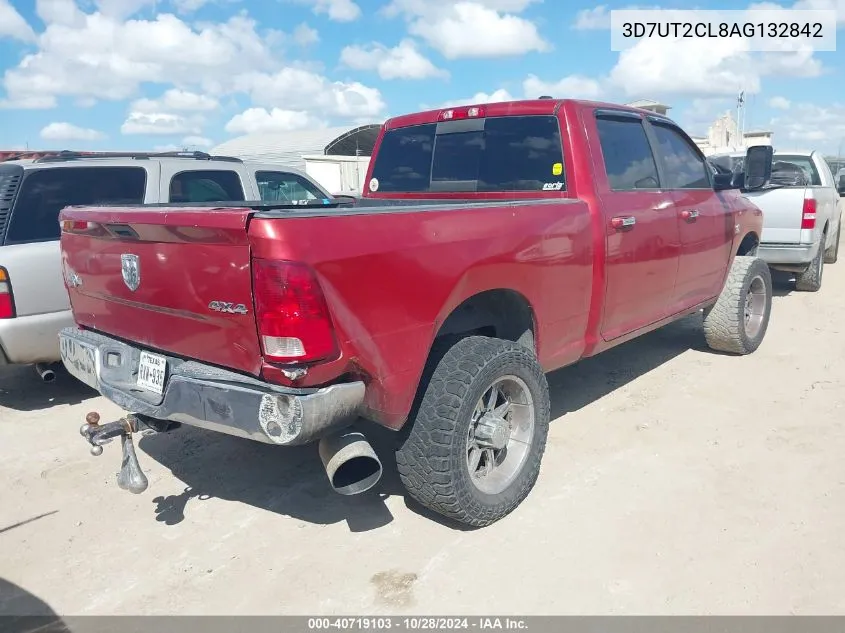 2010 Dodge Ram 2500 Slt VIN: 3D7UT2CL8AG132842 Lot: 40719103