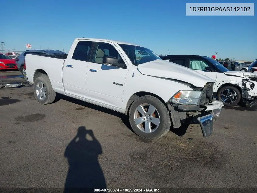 2010 Dodge Ram 1500 Slt/Sport/Trx VIN: 1D7RB1GP6AS142102 Lot: 40720374