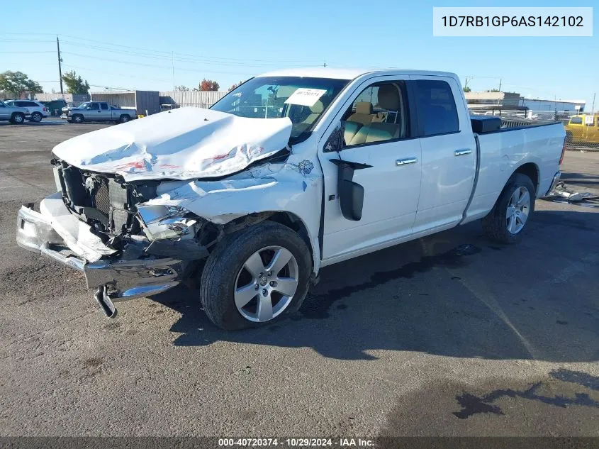 2010 Dodge Ram 1500 Slt/Sport/Trx VIN: 1D7RB1GP6AS142102 Lot: 40720374