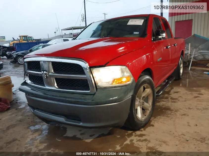 2010 Dodge Ram 1500 St VIN: 1D7RB1GPXAS109362 Lot: 40747731