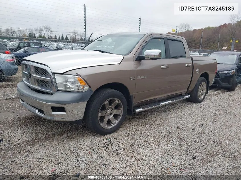 2010 Dodge Ram 1500 VIN: 1D7RB1CT7AS245189 Lot: 40753186