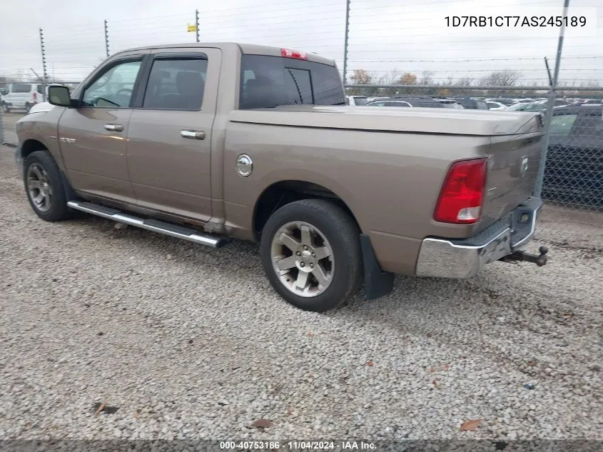 2010 Dodge Ram 1500 VIN: 1D7RB1CT7AS245189 Lot: 40753186