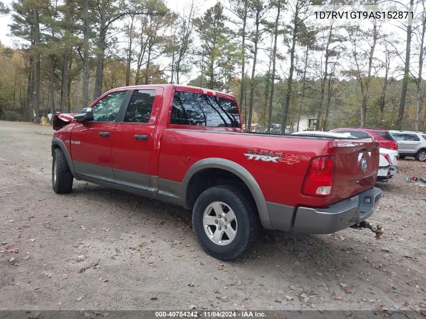 2010 Dodge Ram 1500 Slt/Sport/Trx VIN: 1D7RV1GT9AS152871 Lot: 40754242