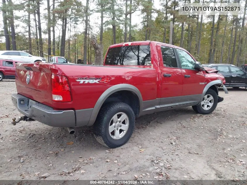 2010 Dodge Ram 1500 Slt/Sport/Trx VIN: 1D7RV1GT9AS152871 Lot: 40754242