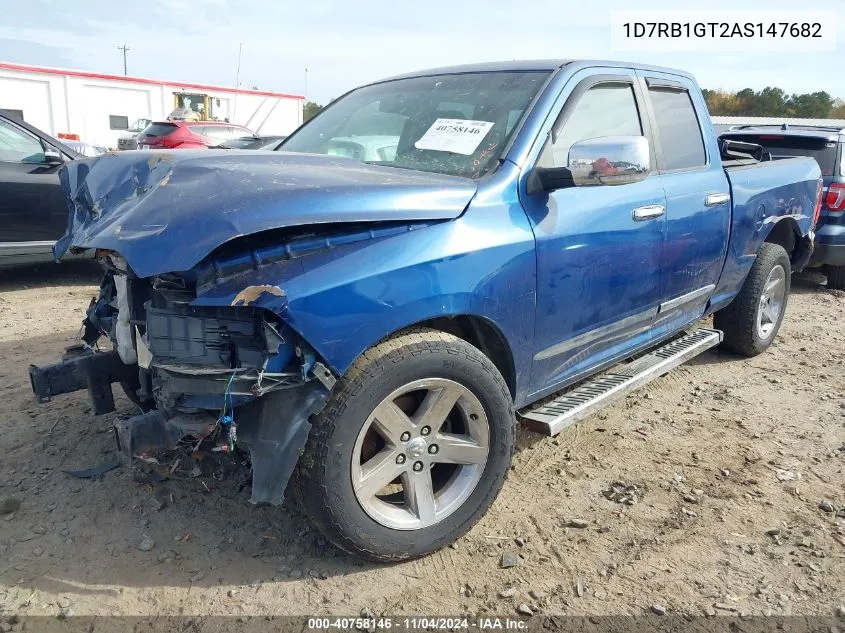 2010 Dodge Ram 1500 Slt/Sport/Trx VIN: 1D7RB1GT2AS147682 Lot: 40758146