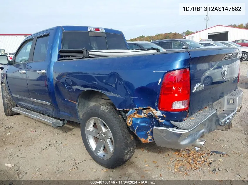 2010 Dodge Ram 1500 Slt/Sport/Trx VIN: 1D7RB1GT2AS147682 Lot: 40758146