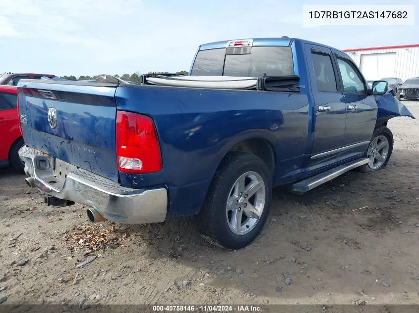 2010 Dodge Ram 1500 Slt/Sport/Trx VIN: 1D7RB1GT2AS147682 Lot: 40758146