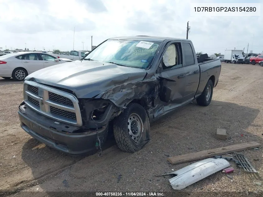 2010 Dodge Ram 1500 St VIN: 1D7RB1GP2AS154280 Lot: 40758235