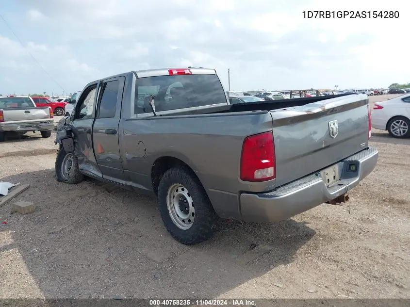 2010 Dodge Ram 1500 St VIN: 1D7RB1GP2AS154280 Lot: 40758235