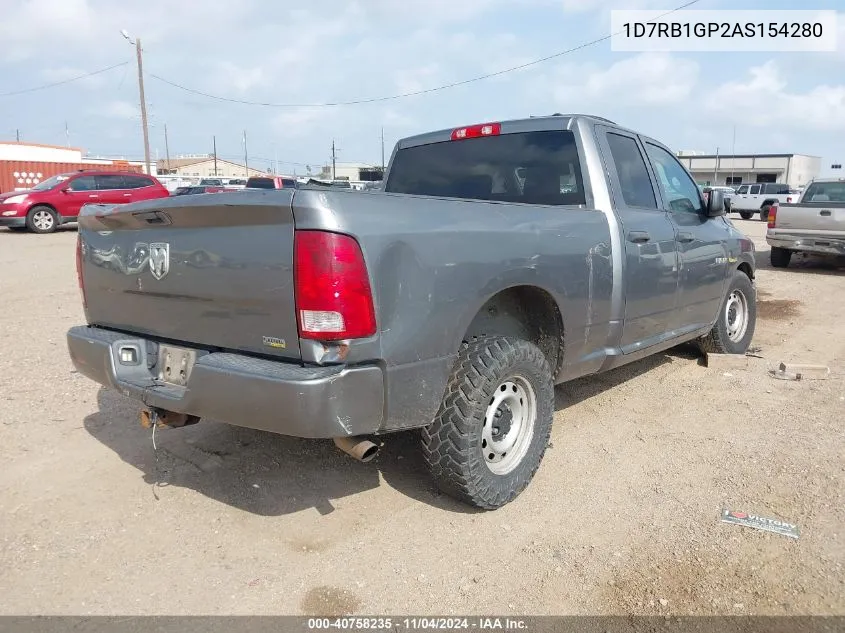 2010 Dodge Ram 1500 St VIN: 1D7RB1GP2AS154280 Lot: 40758235