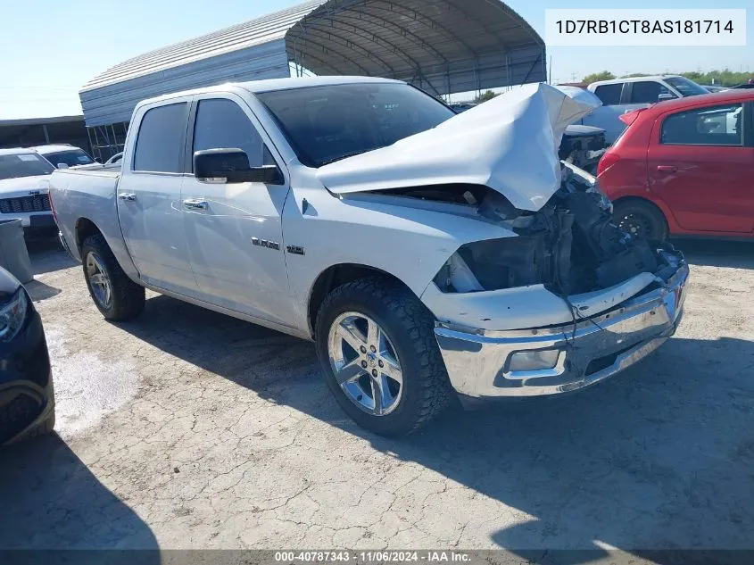 2010 Dodge Ram 1500 Slt/Sport/Trx VIN: 1D7RB1CT8AS181714 Lot: 40787343