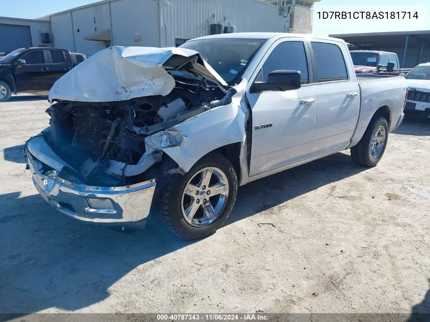 2010 Dodge Ram 1500 Slt/Sport/Trx VIN: 1D7RB1CT8AS181714 Lot: 40787343