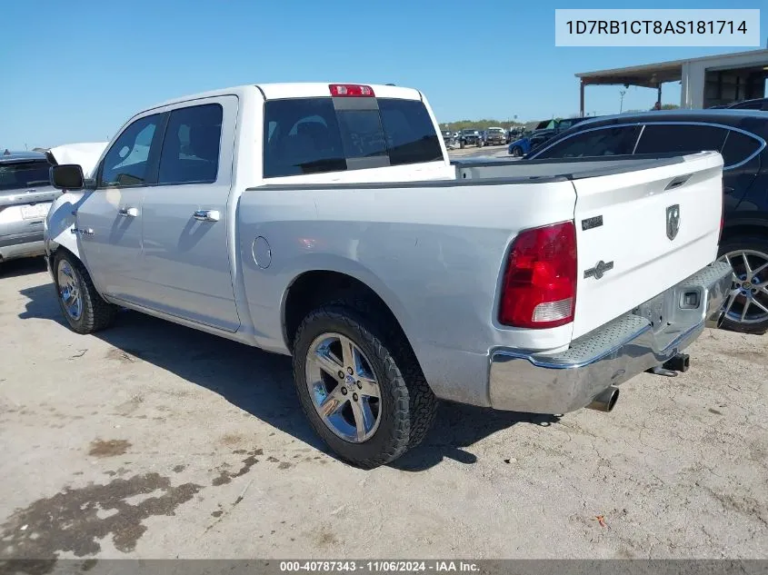 2010 Dodge Ram 1500 Slt/Sport/Trx VIN: 1D7RB1CT8AS181714 Lot: 40787343