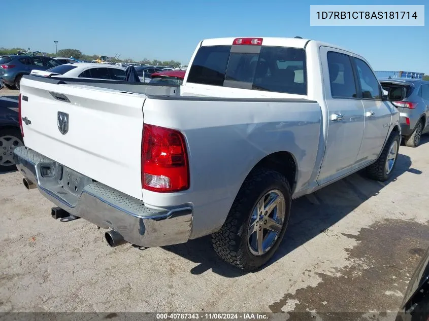 2010 Dodge Ram 1500 Slt/Sport/Trx VIN: 1D7RB1CT8AS181714 Lot: 40787343